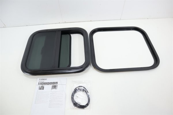 Carbest RW-Motion Echtglas Schiebefenster Scharnierfenster 500x450mm Camping Wohnwagen