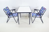 Kinder Möbelset Tisch Falttisch Klappstuhl Kindersessel Camping Garten Outdoor