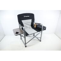 KingCamp Comfort Director Deluxe Regiestuhl Campingstuhl Faltstuhl Outdoor schwarz grau