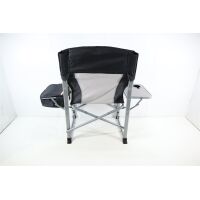 KingCamp Comfort Director Deluxe Regiestuhl Campingstuhl Faltstuhl Outdoor schwarz grau