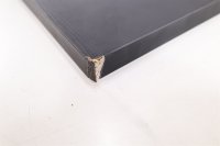 STIER Schreibtischplatte 140x80cm schwarz 25 mm