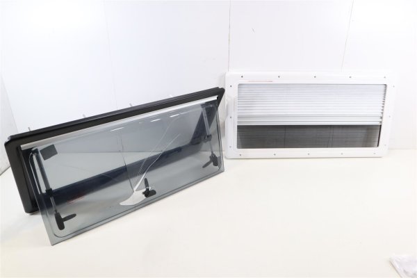 Carbest Ausstellfenster Wohnwagen-Fenster Rahmenfenster Insektenschutz Campingwagen Caravan 900x450mm