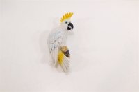 Design Toscano Wandfigur Kakadu mit gelber Haube