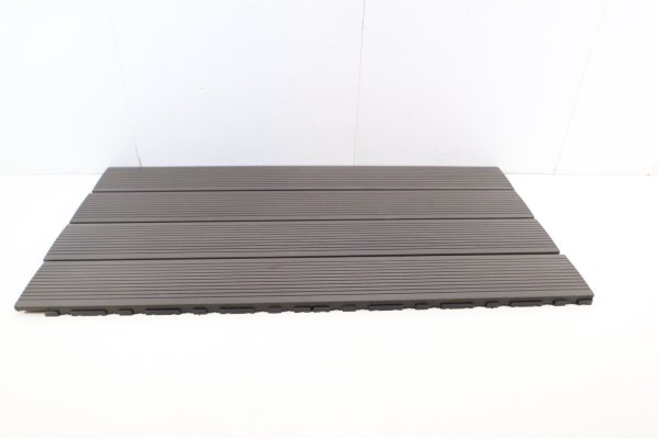 WPC-Terrassendiele mit Klicksystem Schiefergrau 111,3 x 14 x 2,3 cm 4er Pack