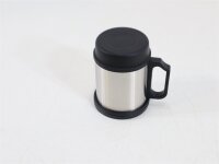 MATO Thermobecher Trinkbecher Edelstahl 0,3 Liter Silber/schwarz
