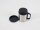 MATO Thermobecher Trinkbecher Edelstahl 0,3 Liter Silber/schwarz