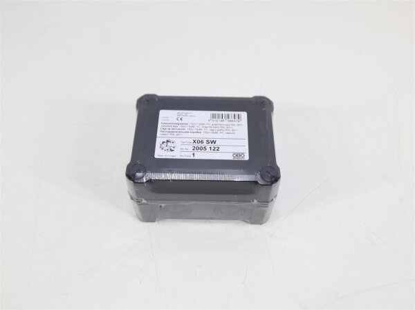 OBO Bettermann Kabelabzweigkasten Abzweigdose X06 SW IP67 graphitschwarz Wand