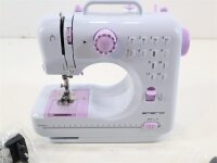 Emerio SEW-121820 Blau Weiß Halbautomatische Nähmaschine Sägen 4 Step