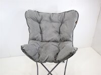 Bo-Camp Redbridge Schmetterlingsstuhl M grau Campingstuhl...
