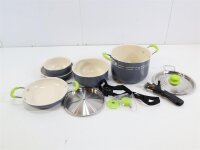Incasa Easycook Topf- und Pfannenset, 8-teilig stapelbar...