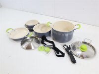 Incasa Easycook Topf- und Pfannenset, 8-teilig stapelbar Camping Outdoor