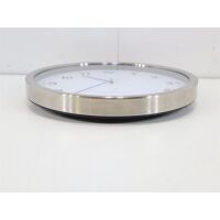 TFA Dostmann 60.3523.02 Funk Wanduhr 30.5 cm x 4.3 cm Edelstahl