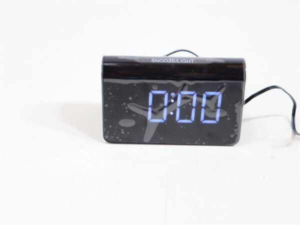 TFA 60.2543 Icon Funkwecker digital LED Snooze lautlos Leuchtziffern Reisewecker