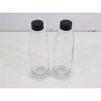 SodaStream DUO 2er, Ersatzflaschen 1L. für DUO Sprudler Glas Twinpack Karaffen