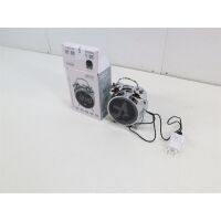 Silva Schneider URW 240 Radiowecker UKW, USB Weckfunktion Chrom-Schwarz