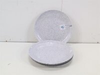 Gimex Classic Line Granite Geschirrset 16-teilig Essteller Dessertteller Schale Henkelbecher Camping