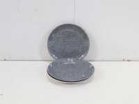 Gimex Classic Line Granite Geschirrset 16-teilig Essteller Dessertteller Schale Henkelbecher Camping