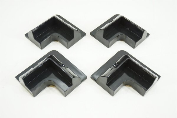 Carbest Solarspoiler-Set, 4 Stück Dachspoiler für Solarmodule Camping Caravan