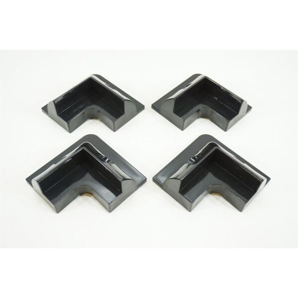 Carbest Solarspoiler-Set, 4 Stück Dachspoiler für Solarmodule Camping Caravan