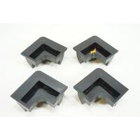 Carbest Solarspoiler-Set, 4 Stück Dachspoiler für Solarmodule Camping Caravan