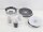 Camp4 Premium Geschirrset Black-White, 14-teilig Melamin Camping