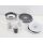 Camp4 Premium Geschirrset Black-White, 14-teilig Melamin Camping