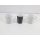 Camp4 Premium Geschirrset Black-White, 14-teilig Melamin Camping