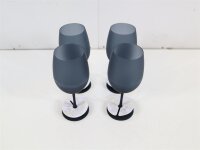 Brunner Satin Weinglas 4er Set 600ml schwarz Camping Kunststoff