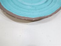 Bo-Camp Geschirrset Campinggeschirr Essteller Schüssel 12-teilig Melamin aqua  braun