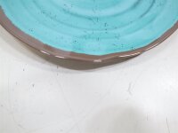 Bo-Camp Geschirrset Campinggeschirr Essteller Schüssel 12-teilig Melamin aqua  braun