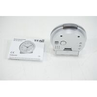 TFA Dostmann 60.1517.54 Funk Wecker Silber Alarmzeiten 1...