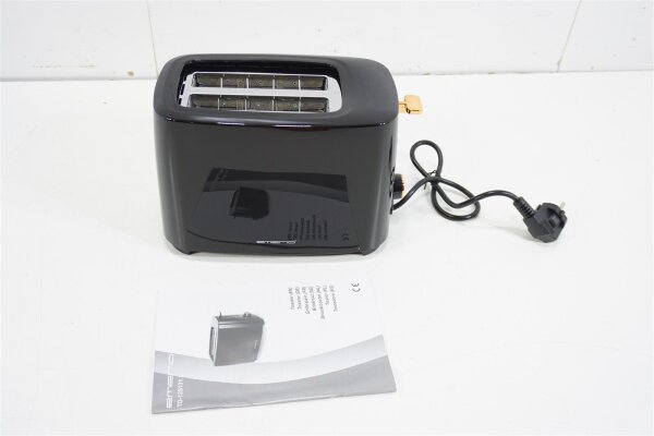 Emerio Toaster TO-125131.1 2 Scheiben Toast-Automat Krümelschublade schwarz 700W