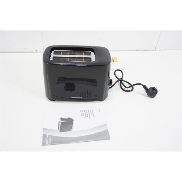 Emerio Toaster TO-125131.1 2 Scheiben Toast-Automat Krümelschublade schwarz 700W