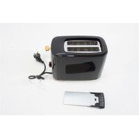 Emerio Toaster TO-125131.1 2 Scheiben Toast-Automat Krümelschublade schwarz 700W