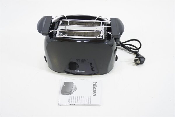 Tristar BR-1025 Toaster mit Brötchenaufsatz Schwarz