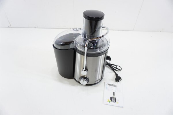 Princess Entsafter 01.203040.01.002 700 W Schwarz Silber