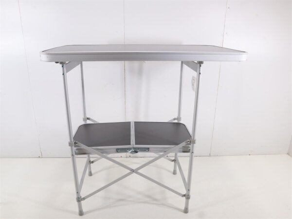 Frankana Falttisch mit 2 Ebenen, 72x40x82cm Campingtisch