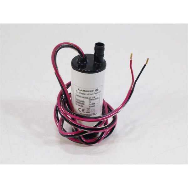 Carbest Tauchpumpe 15 l/min, 12V, Ø 37mm Wasserpumpe