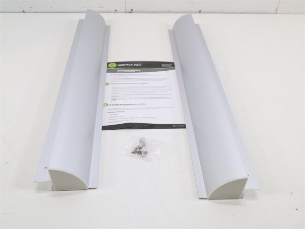 WATTSTUNDE HSA68/W Solarmodul Halterung Haltespoiler 68 cm Befestigung Silber