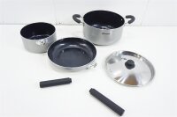 Outwell Feast L Kochset Aluminium silber Kochtopf Camping...