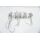 Arisol Korda Türvorhang 60x190cm silber/weiß Fliegenschutz