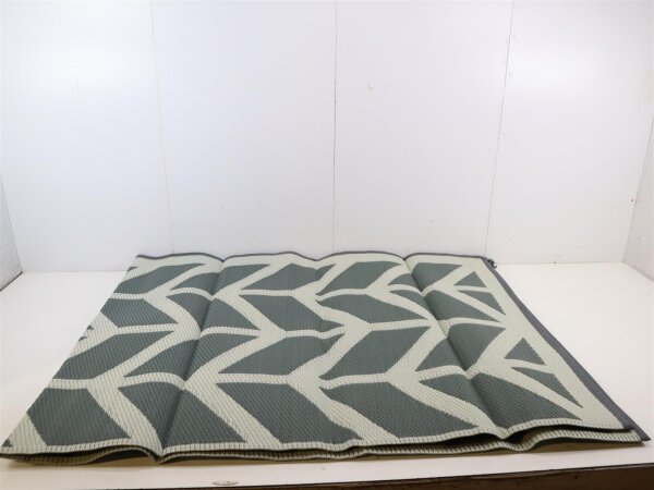 Bo-Camp Flaxtom Outdoor-Teppich, grün/grau 200x270cm Camping Outdoor Vorzelt