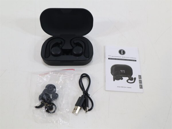 Tie Studio TBE1018 In Ear Kopfhörer Bluetooth® Schwarz Wasserbeständig