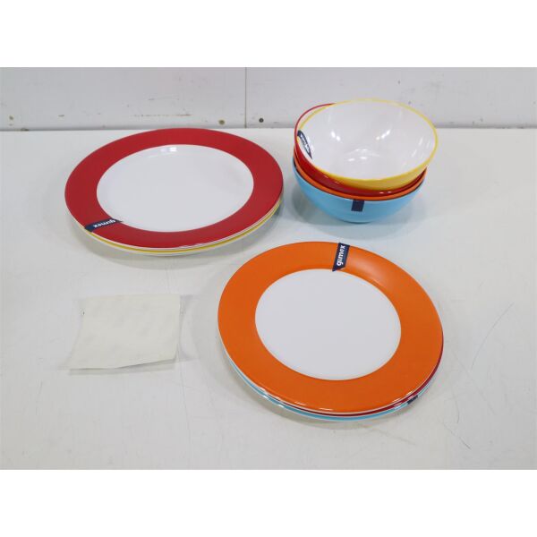 Gimex Colour Line Geschirrset, 11-teilig, Rainbow Campinggeschirr, 37,95 €