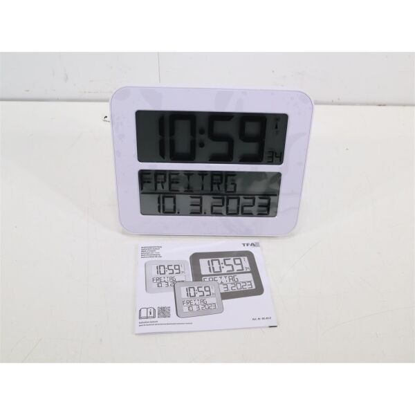TFA 60.4512.02 Digitale Funk-Wanduhr TimeLine Max TFA 60.4512 Weckfunktion