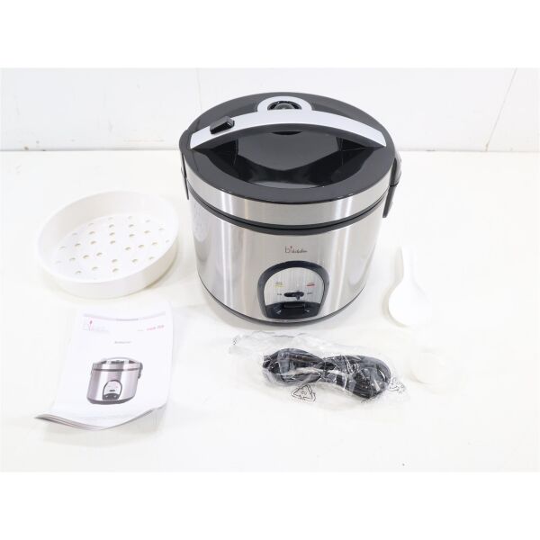 BiKitchen Reiskocher Gemüsegarer Dampfgarer Edelstahl 4 L 700W