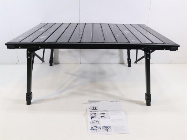 horntools Campingtisch Reisetisch Camping Outdoor Garten faltbar schwarz