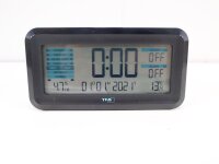 TFA Dostmann 60.2562.01.GB Funk Wecker Schwarz, Hellblau...