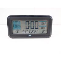TFA Dostmann 60.2562.01.GB Funk Wecker Schwarz, Hellblau...