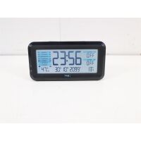 TFA Dostmann 60.2562.01.GB Funk Wecker Schwarz, Hellblau Alarmzeiten